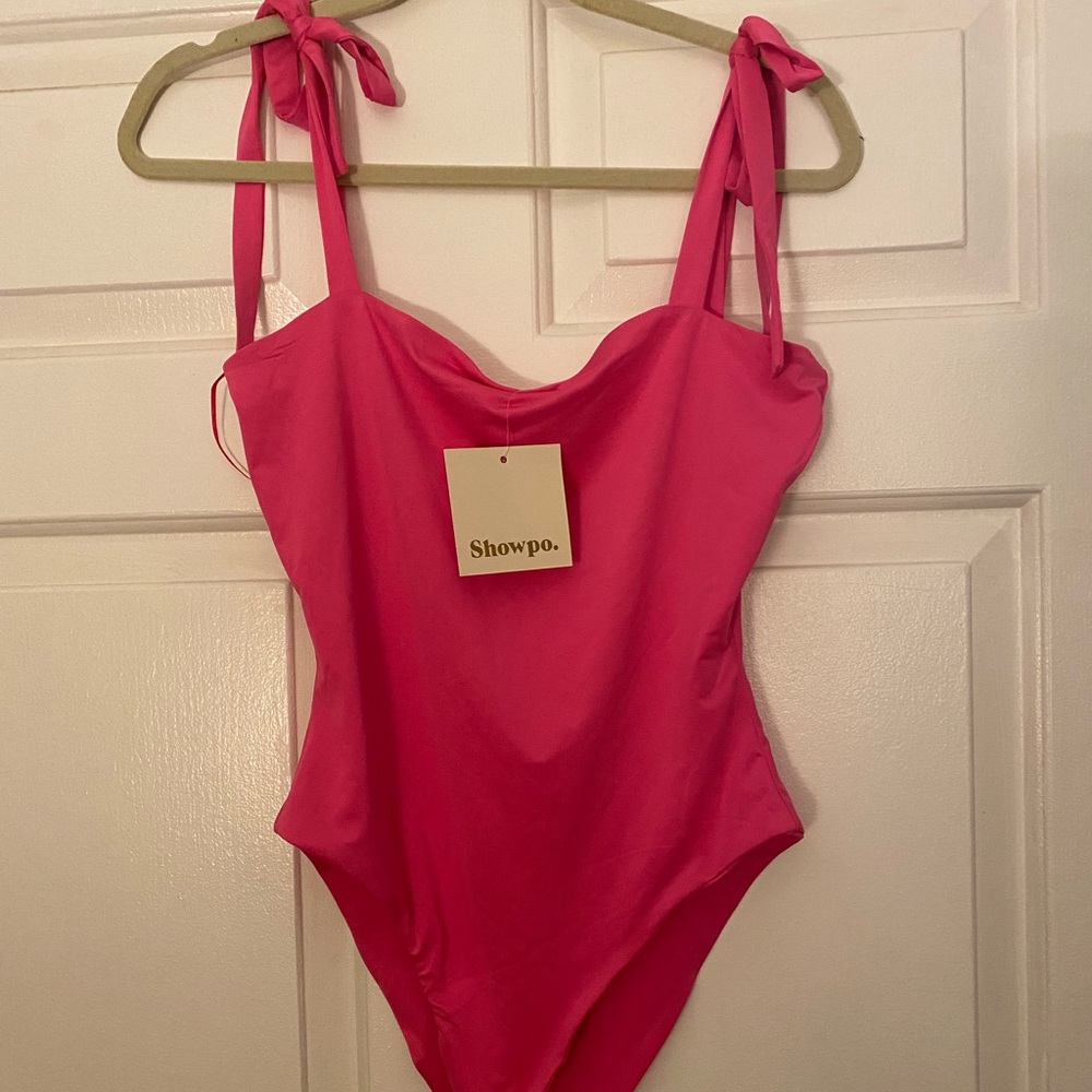 Showpo hot pink bodysuit